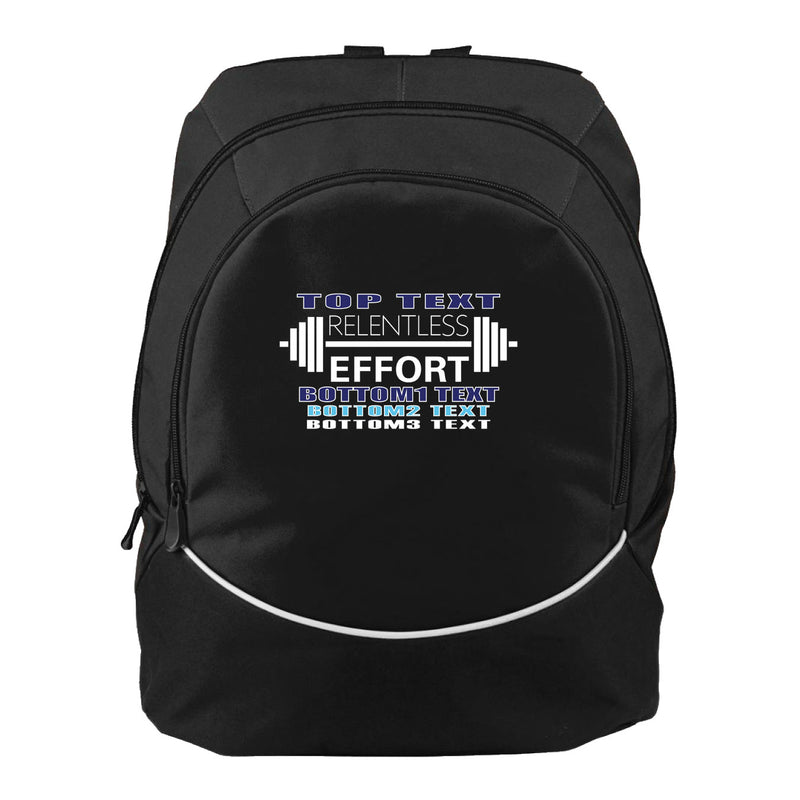 Augusta Tri-Color Backpack - Black White