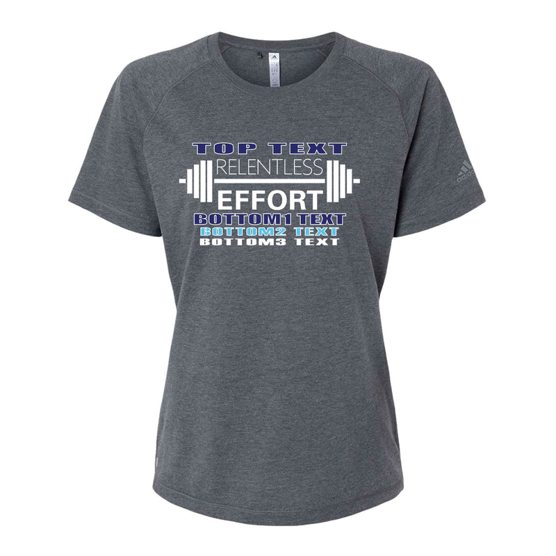 Adidas Women's Blended T-Shirt - Dark Grey Heather
