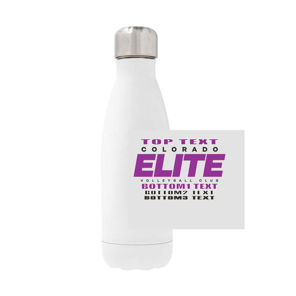 12oz Stainless Steel Water Bottle - white