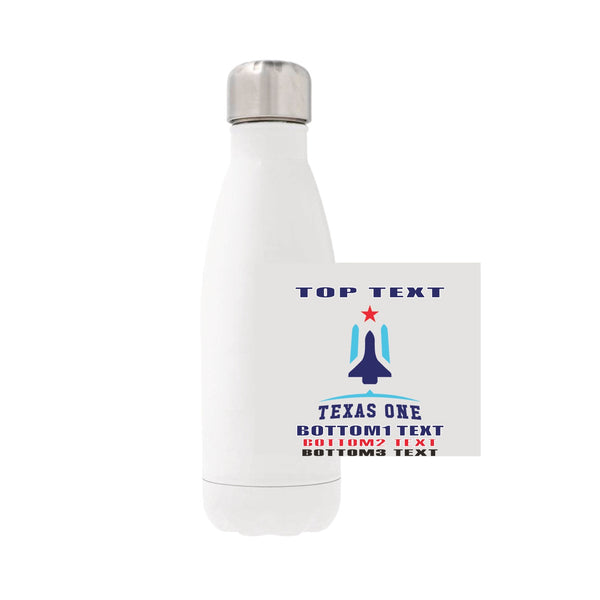 12oz Stainless Steel Water Bottle - white