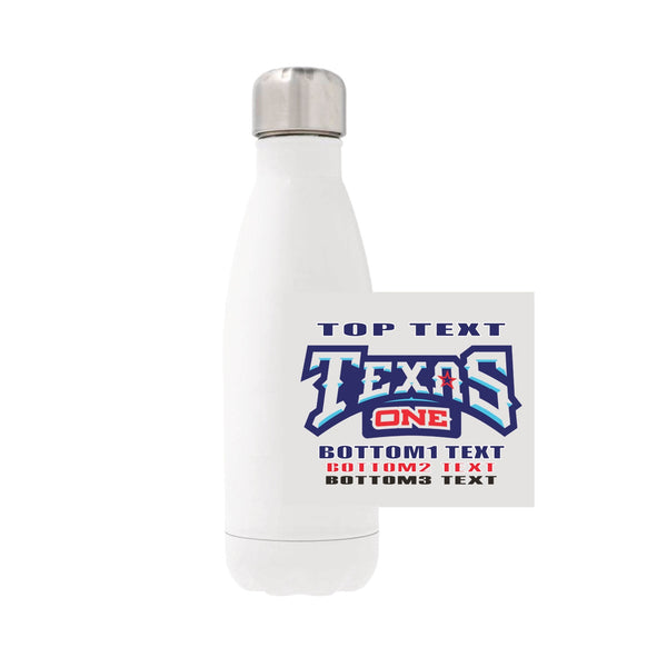 12oz Stainless Steel Water Bottle - white