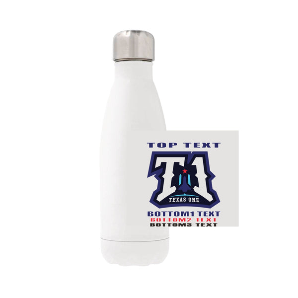 12oz Stainless Steel Water Bottle - white