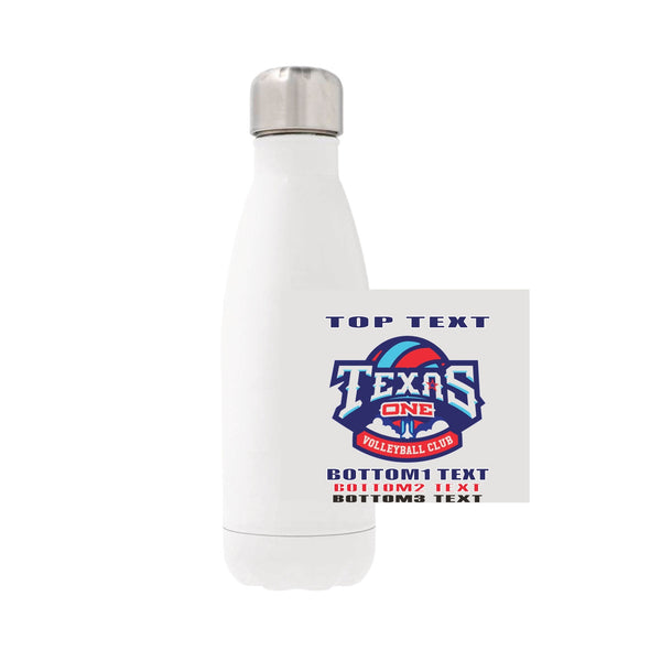 12oz Stainless Steel Water Bottle - white