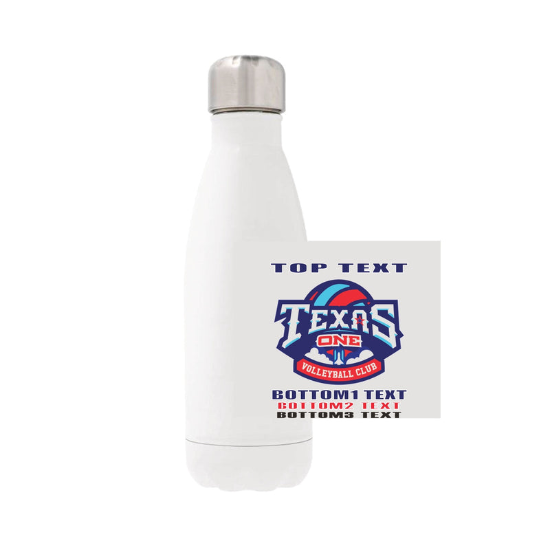 12oz Stainless Steel Water Bottle - white