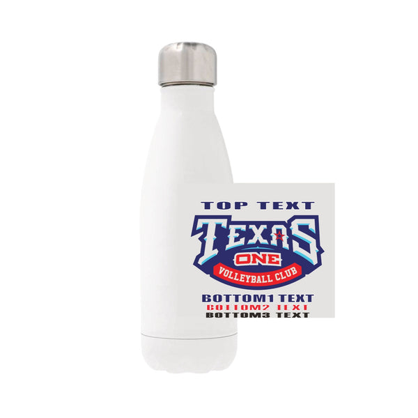 12oz Stainless Steel Water Bottle - White