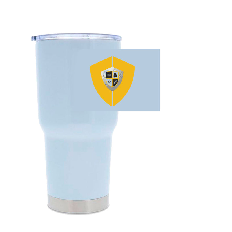 30oz Stainless Steel Tumbler - White