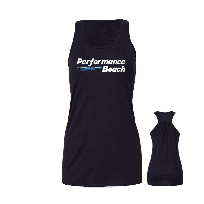 Women's Flowy Racerback Tank - Midnight