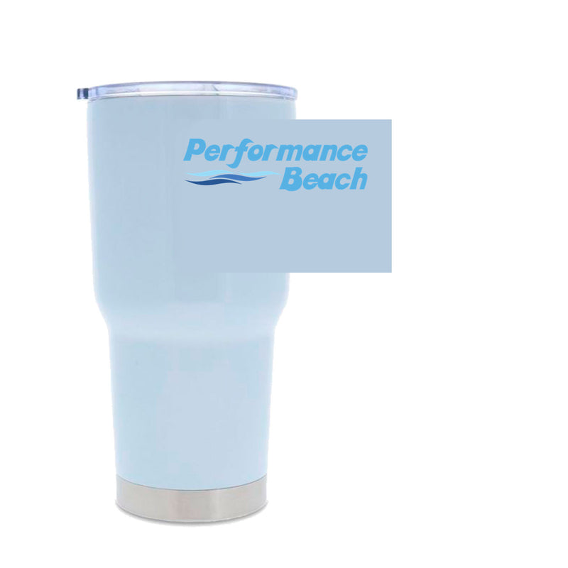 30oz Stainless Steel Tumbler - White