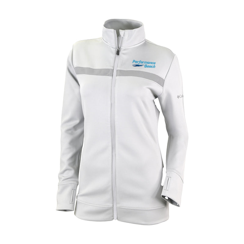 Women's Play Through Full Zip - White