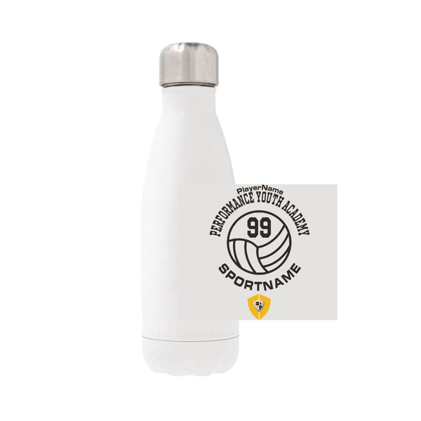 12oz Stainless Steel Water Bottle - White