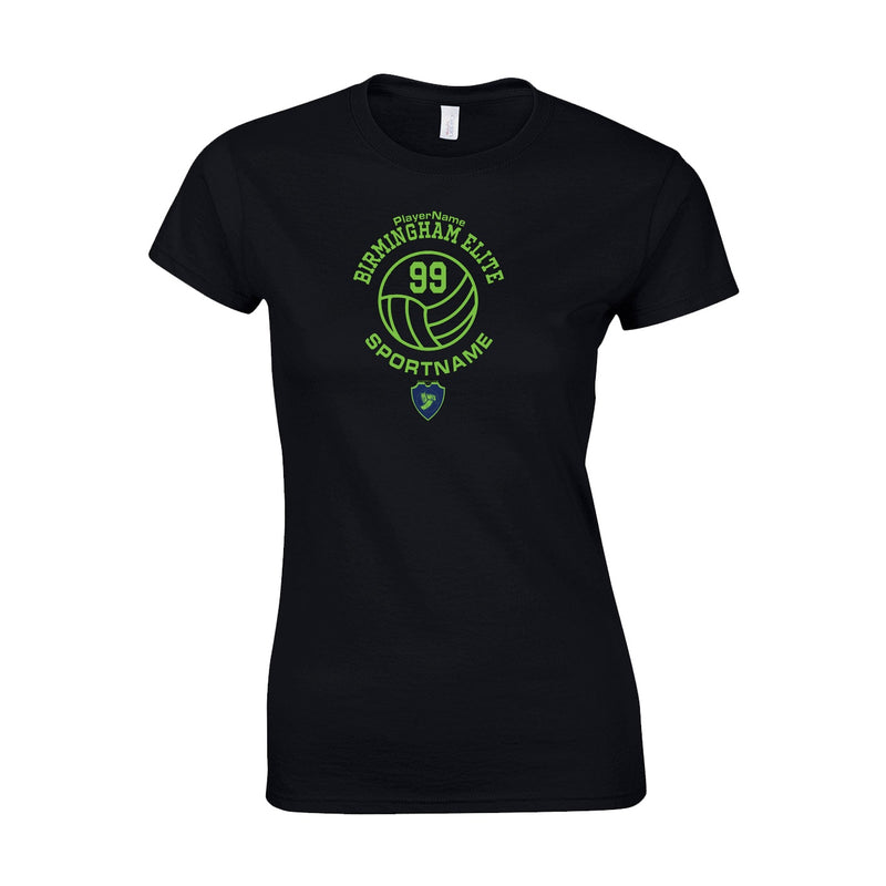 Women's Semi-Fitted Classic T-Shirt  - Black