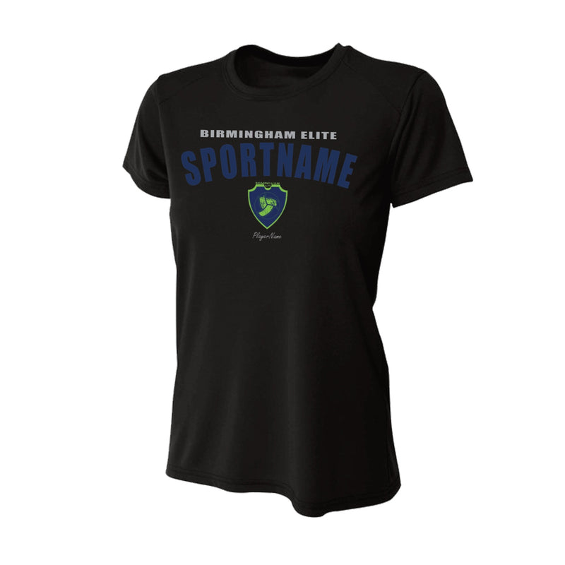 Women's Slim Fitting Performance T-shirt - Black