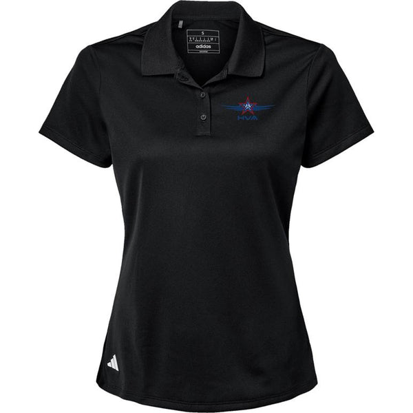 Adidas Sport Polo Women's - Black - Embroidery Text Drop