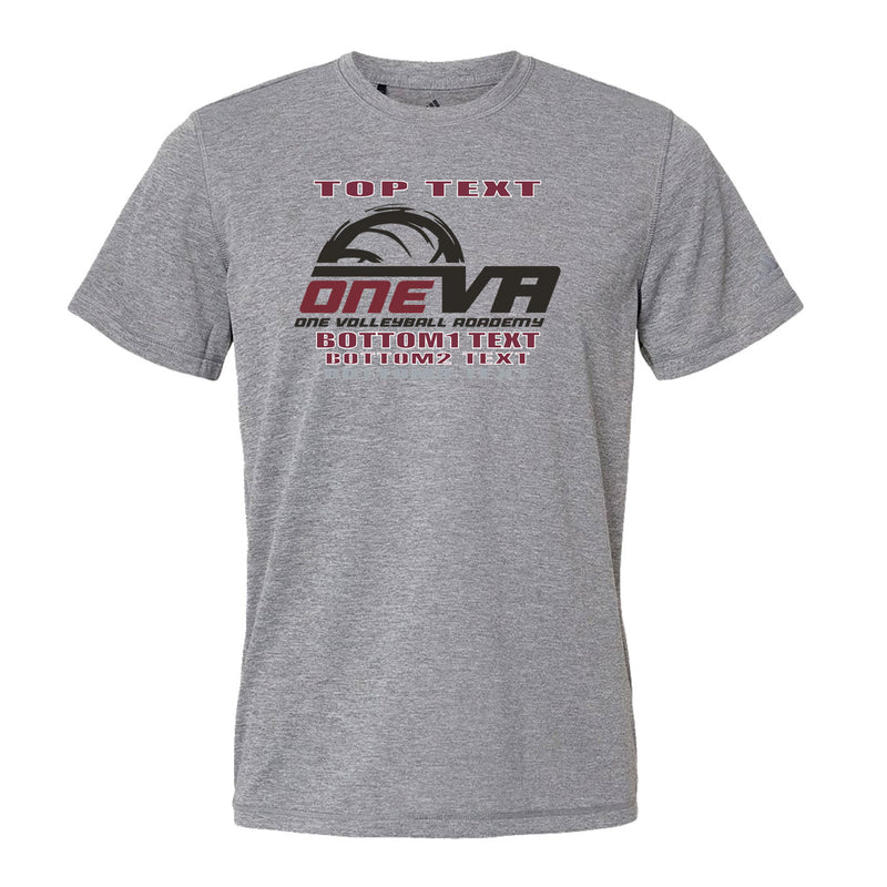 Adidas Sport T-Shirt - Black Heather - Logo Text Drop