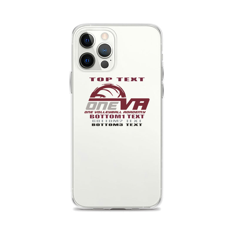 iPhone case - White - Logo Text Drop