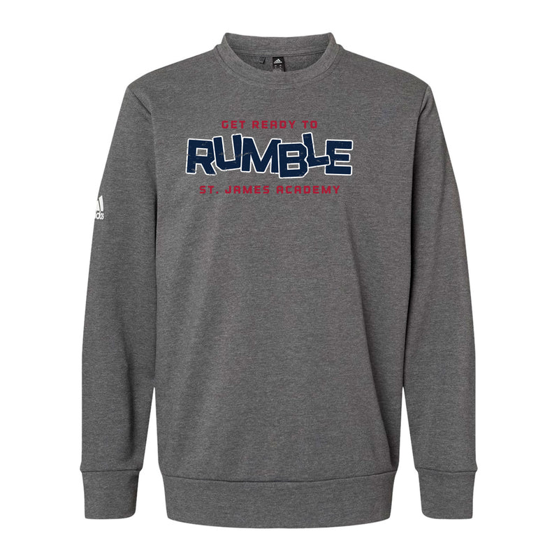 Adidas Fleece Crewneck Sweatshirt - Dark Grey Heather
