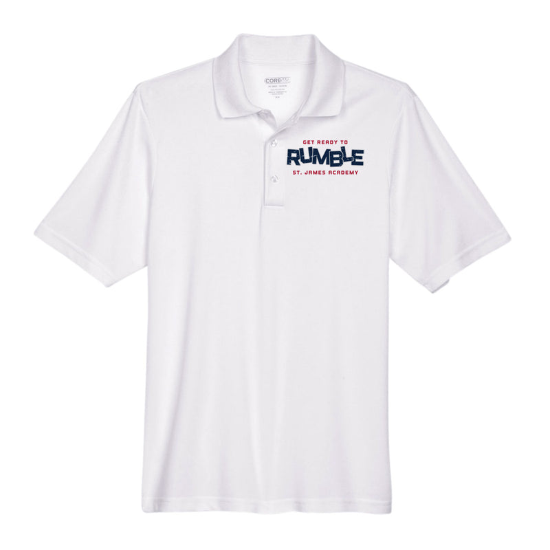 Men's Performance Polo - White