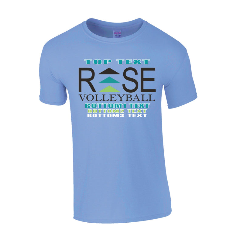 Classic T-Shirt - Carolina Blue - Logo Text Drop