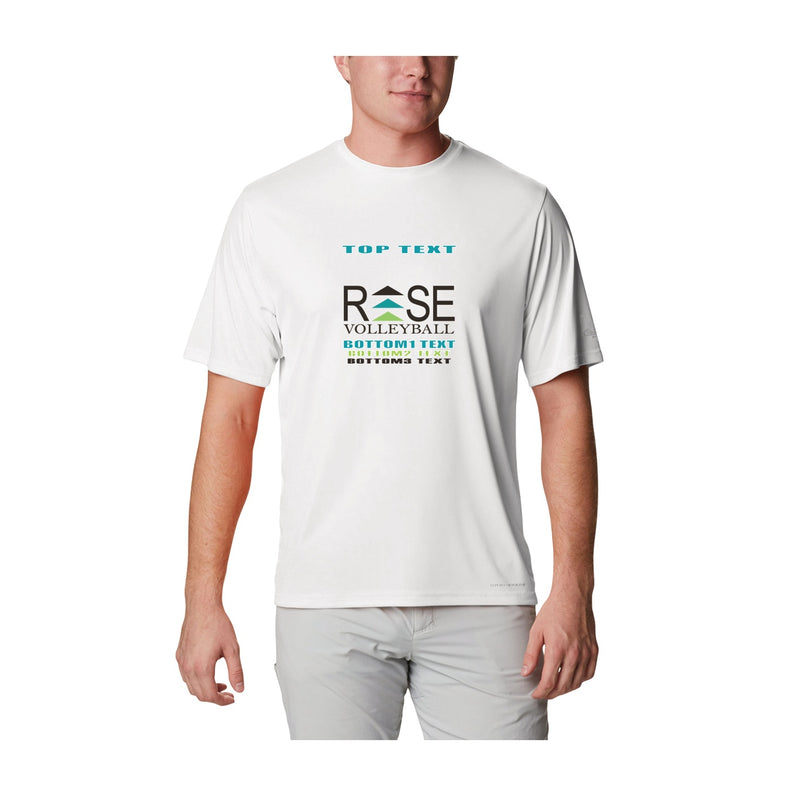 Men's Terminal Tackle Short Sleeve Shirt - White - Logo Text Drop