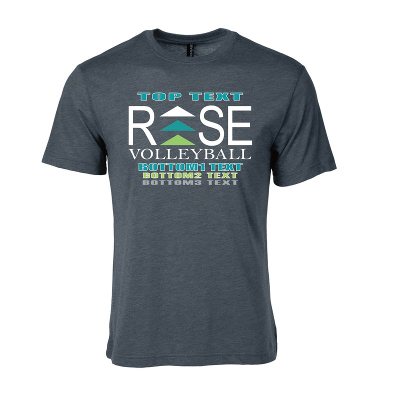 Triblend T-Shirt - Charcoal Heather - Logo Text Drop
