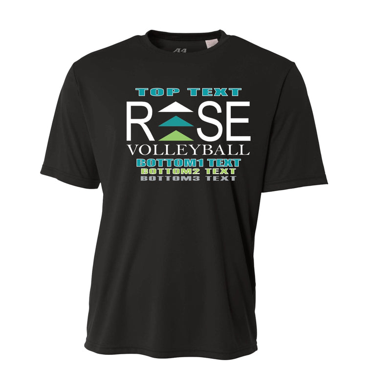 Performance T-Shirt - Black - Logo Text Drop