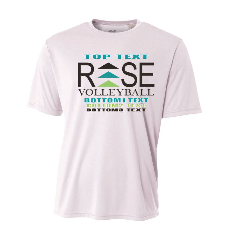 Performance T-Shirt - White - Logo Text Drop