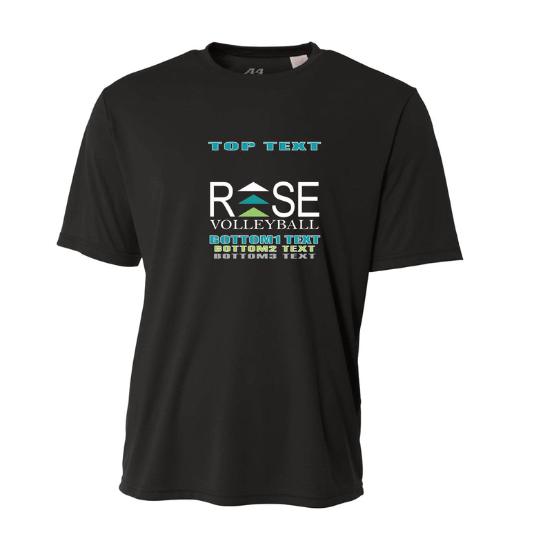 Youth Performance T-Shirt - Black - Logo Text Drop