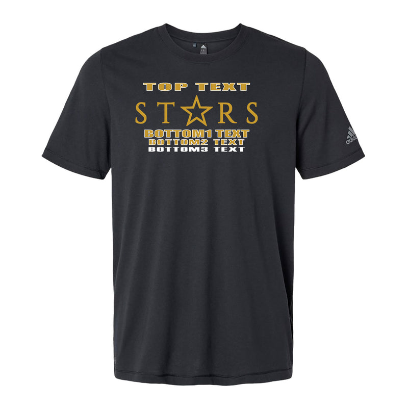 Adidas Blended T-Shirt - Black - Logo Text Drop