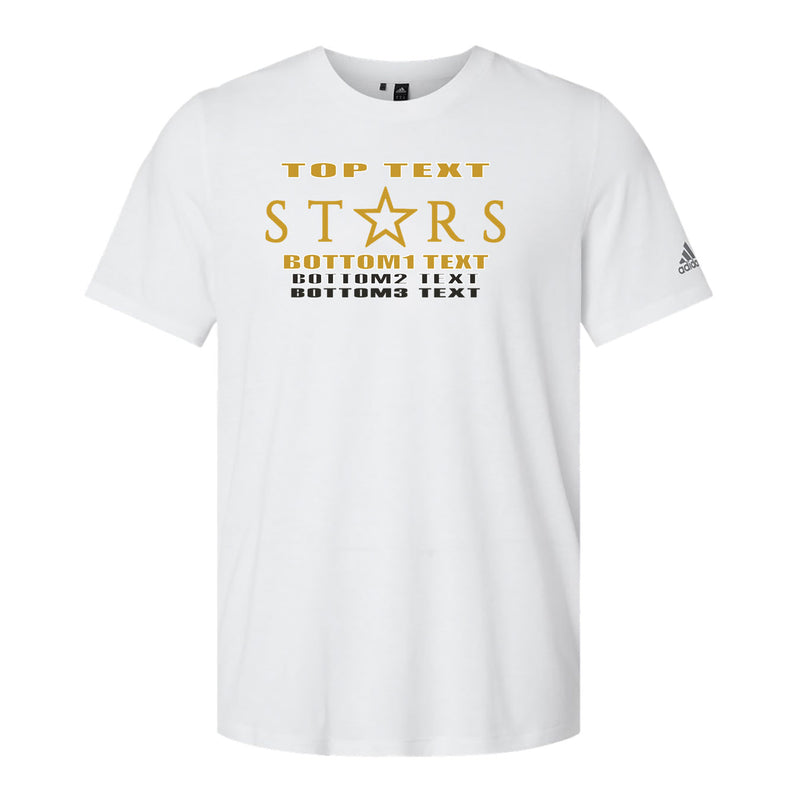 Adidas Blended T-Shirt - White - Logo Text Drop