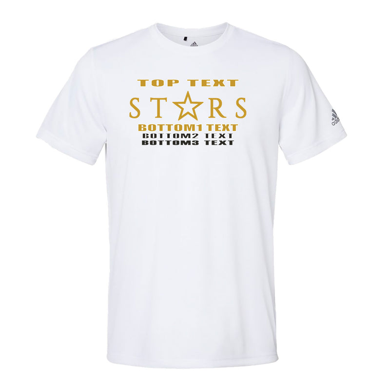 Adidas Sport T-Shirt - White - Logo Text Drop