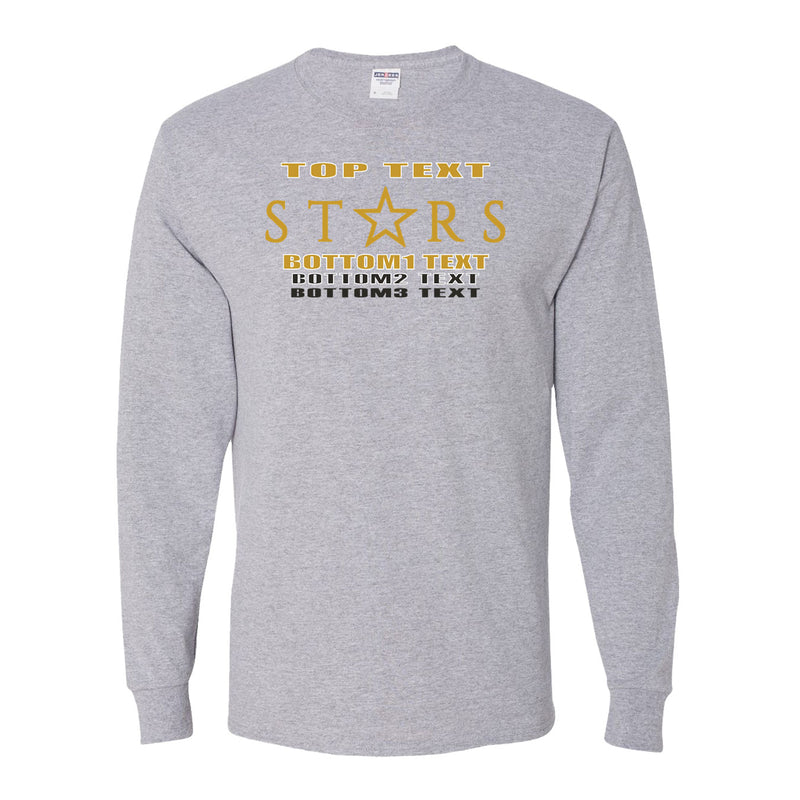 Youth Dri-Power Long Sleeve T-Shirt - Athletic Heather - Logo Text Drop