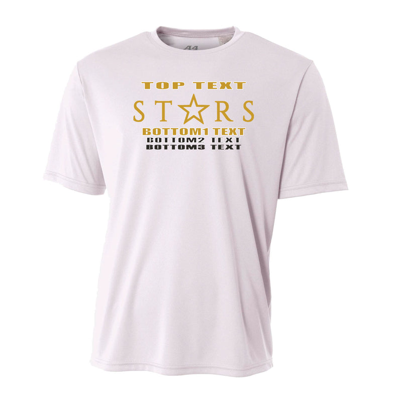Youth Performance T-Shirt - White - Logo Text Drop
