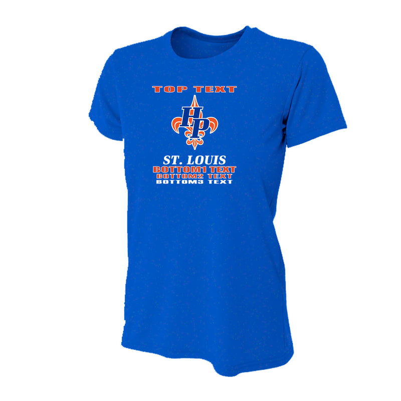 Women's Slim Fitting Performance T-shirt - Royal