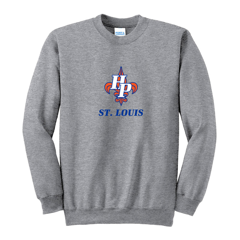 Port & Company Tall Essential Fleece Crewneck Sweatshirt - Athletic Heather