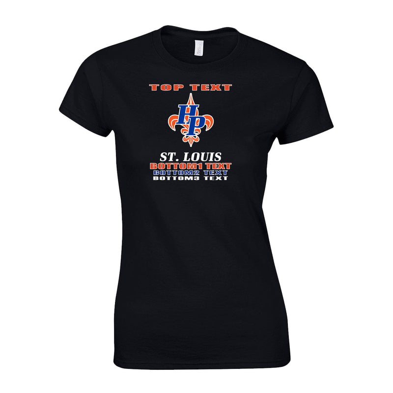 Women's Semi-Fitted Classic T-Shirt  - Black