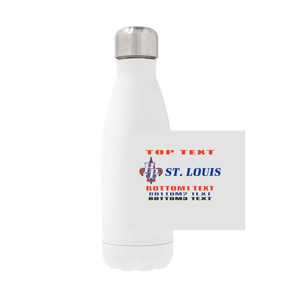 12oz Stainless Steel Water Bottle - White