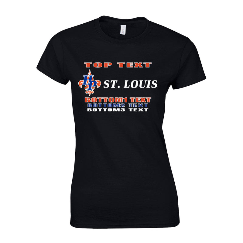Women's Semi-Fitted Classic T-Shirt  - Black
