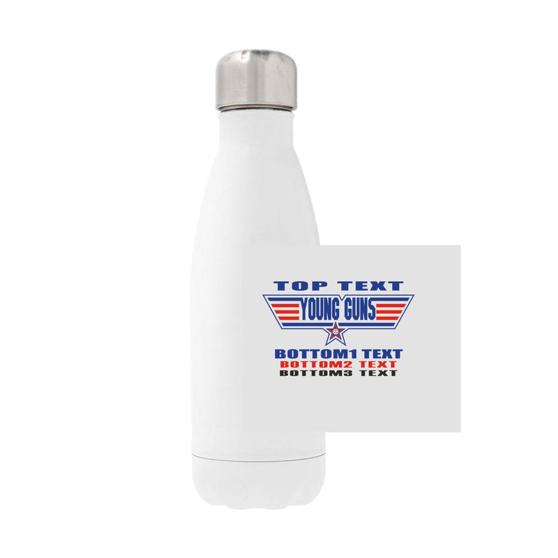 12oz Stainless Steel Water Bottle - White