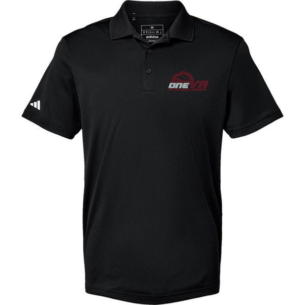 Adidas Sport Polo Men's - Black - Embroidery Text Drop