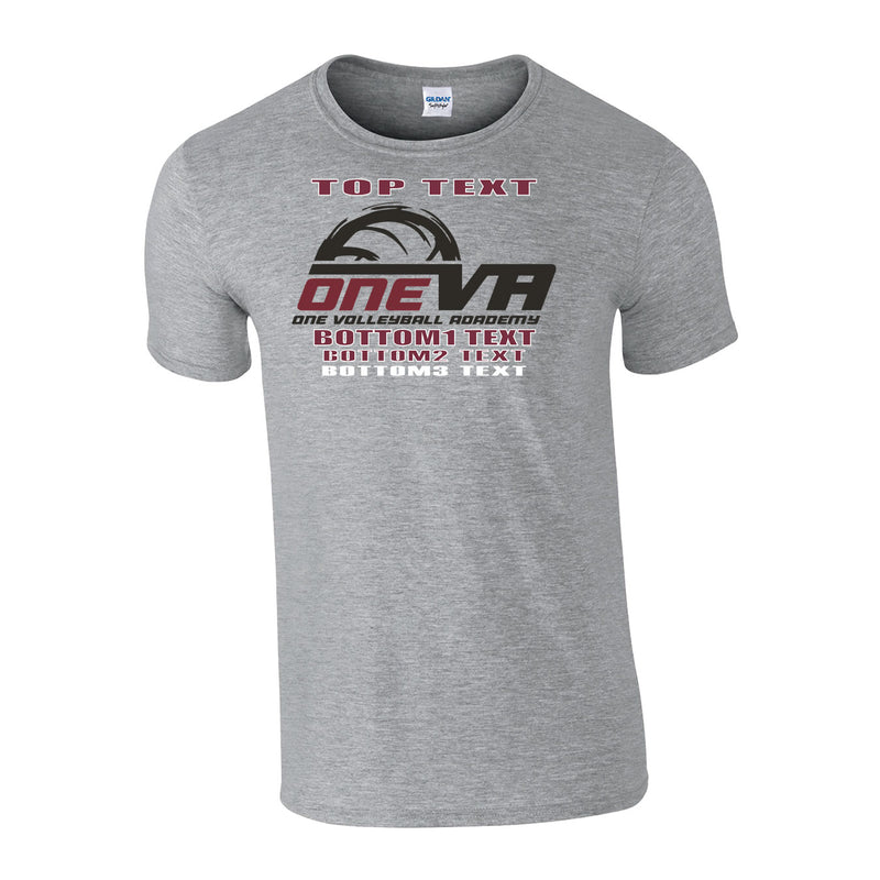 Youth Classic T-Shirt - Sport Grey - Logo Text Drop
