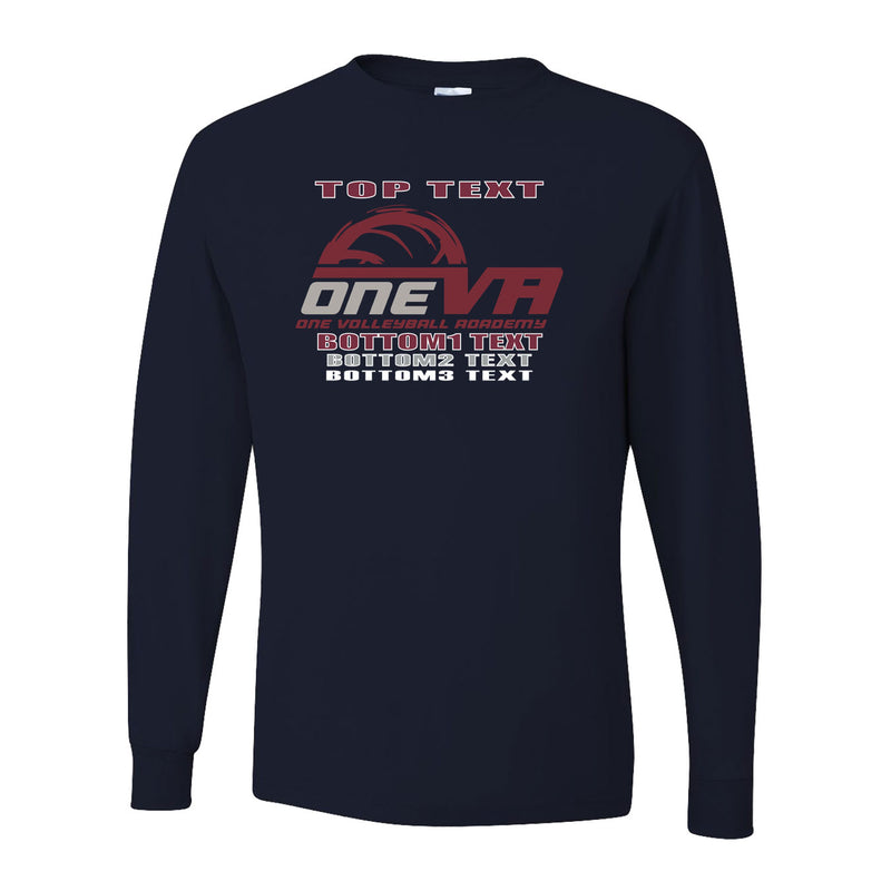 Youth Dri-Power Long Sleeve T-Shirt - Black - Logo Text Drop