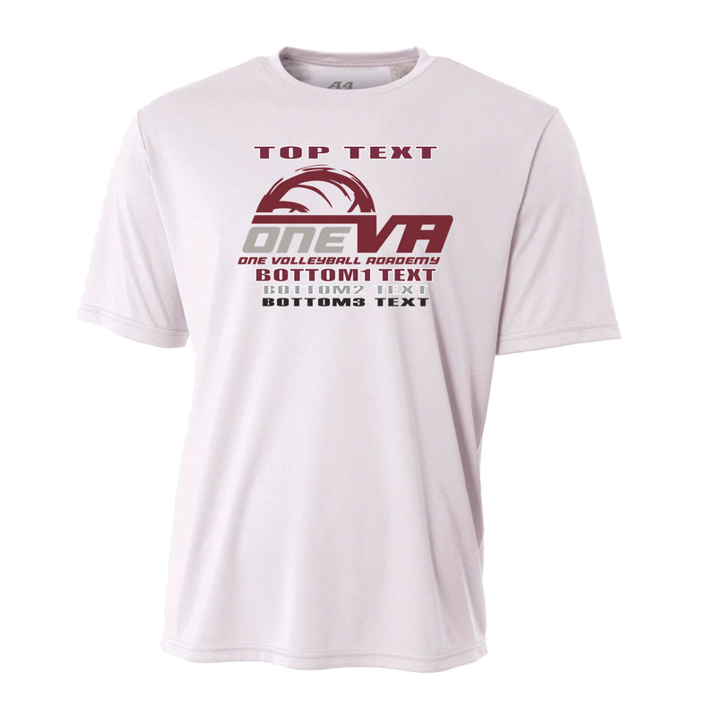 Youth Performance T-Shirt - White - Logo Text Drop