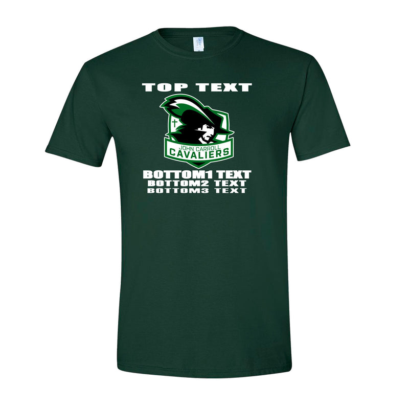 Classic T-Shirt - Forest Green - Logo Text Drop