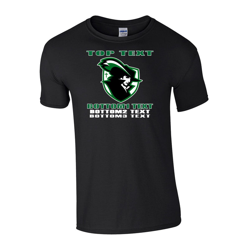 Classic T-Shirt - Black - Logo Text Drop