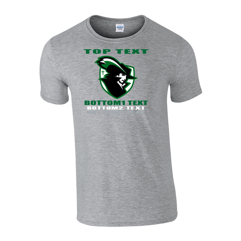 Youth Classic T-Shirt - Sport Grey - Logo Text Drop