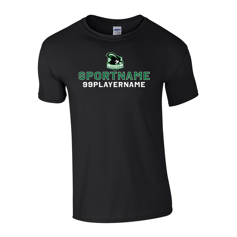 Classic T-Shirt - Black - Logo Sport Name
