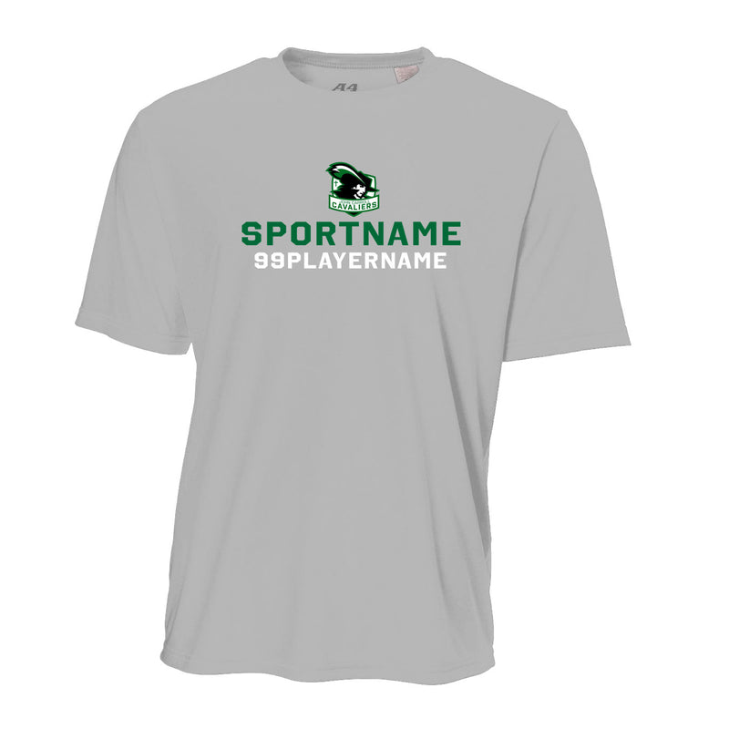 Youth Performance T-Shirt - Silver - Logo Sport Name