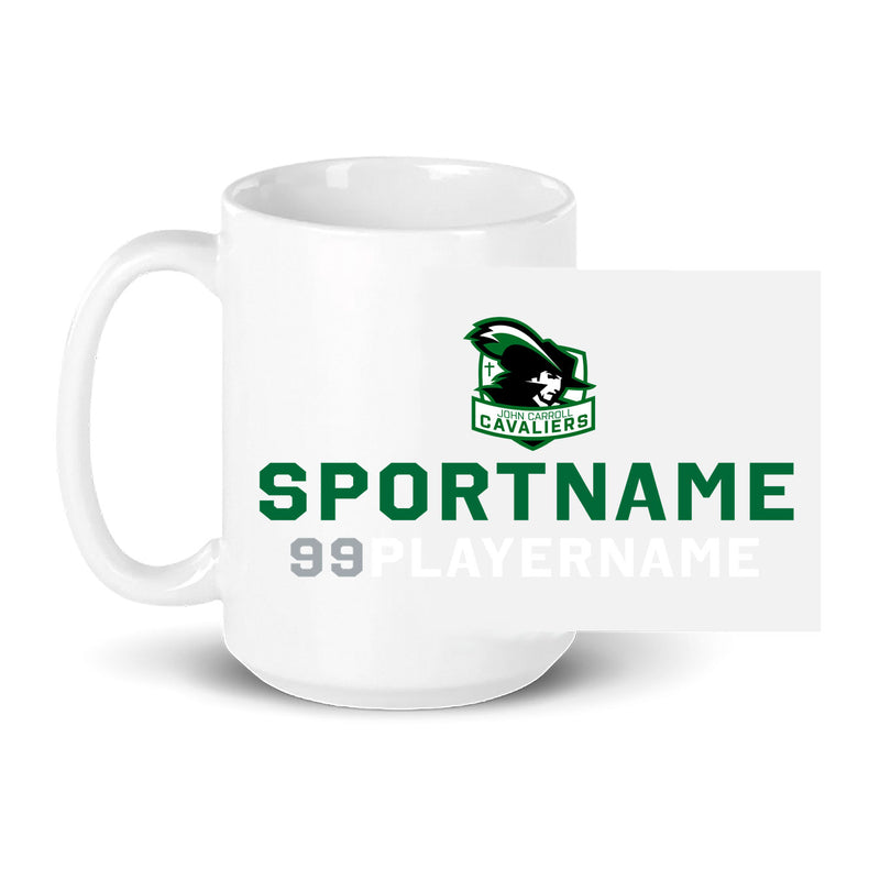 15oz Coffee Mug - White - Logo Sport Name