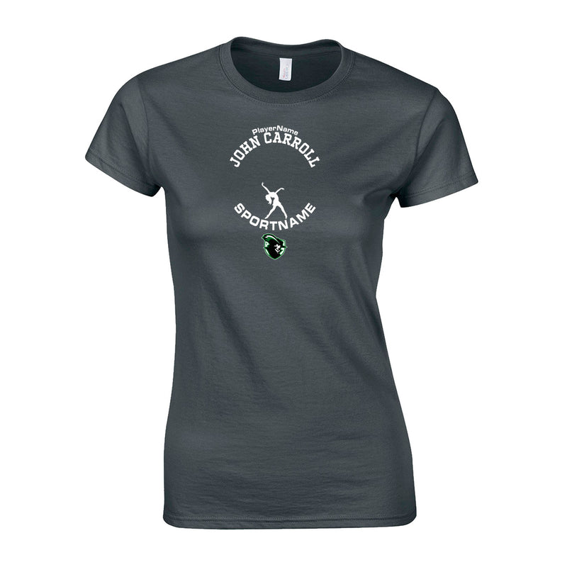 Women's Semi-Fitted Classic T-Shirt  - Charcoal - Sport Circle