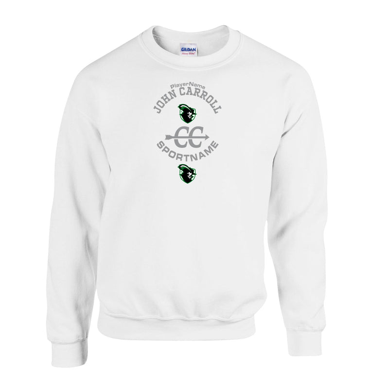 Fleece Crewneck - White - Sport Circle